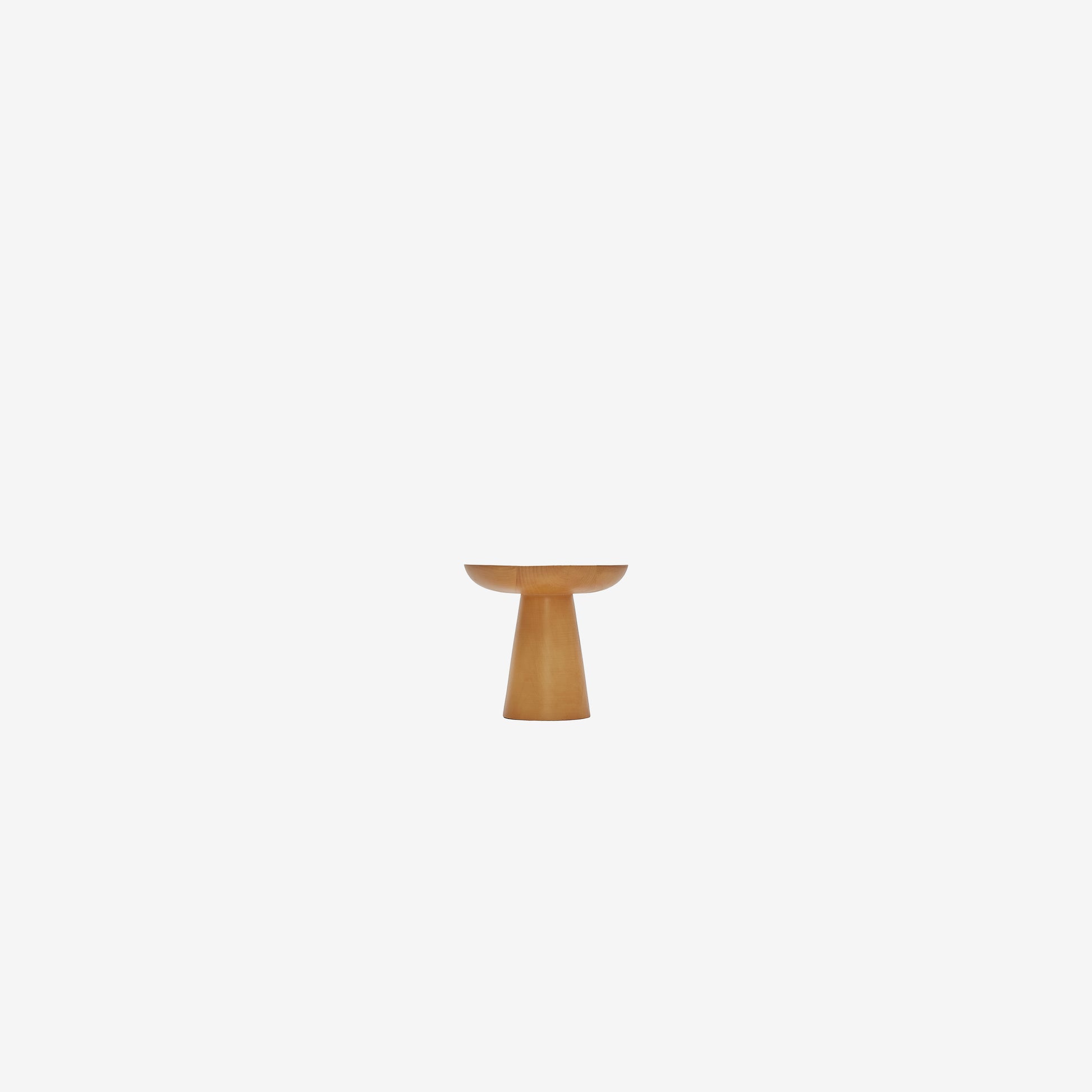Mushroom Side Table 4 – XSmall Size with Natural Wood Finish